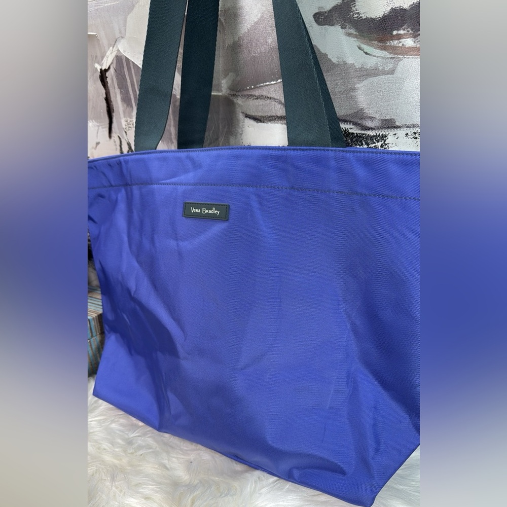 Vera Bradley Blue Tote Bag - Picture 2 of 16